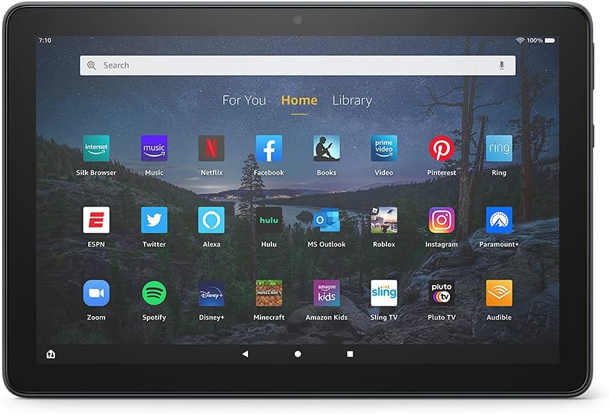 Amazon Fire HD 10 Plus tablet with 10.1-inch Full HD display and Alexa hands-free support.