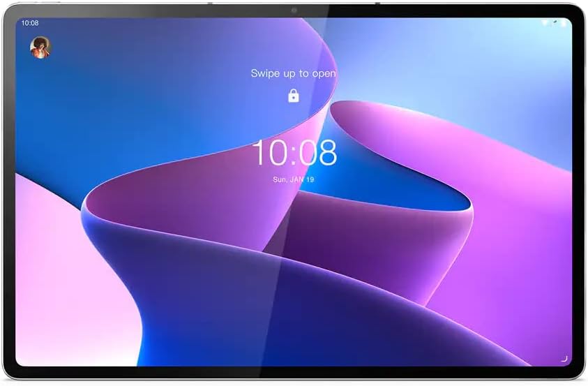 Lenovo Tab P12 Pro – 12.6-inch AMOLED display, Snapdragon 870 processor, and Dolby Atmos speakers.