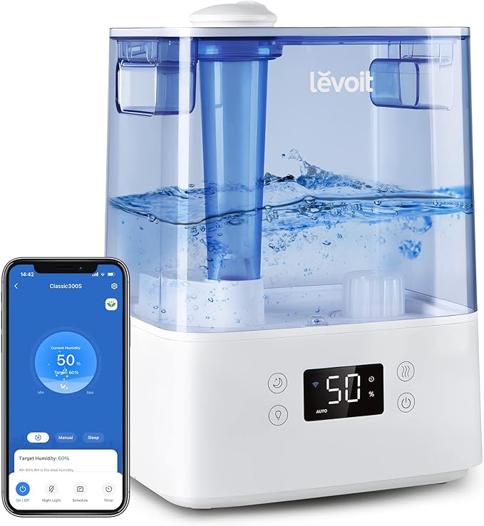 Levoit Classic 300S Ultrasonic Smart Humidifier Review – Quiet 6L Cool Mist Humidifier with Smart App Control and Essential Oil Diffuser