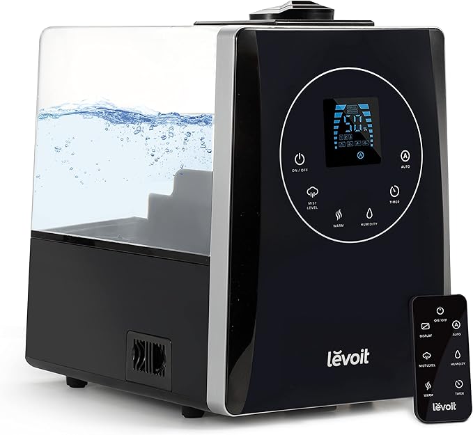 Levoit LV600HH Hybrid Ultrasonic Humidifier Review – 6L Warm & Cool Mist Humidifier with Remote Control, Auto Mode, and Essential Oil Tray